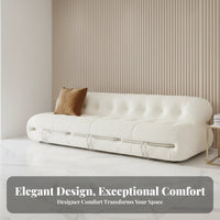 Asymmetrical Curved Sofa Nordic Design Curved rear Sofa distinctive Shape Couch for Business Owners, Interior Designers, Living Room, Reception Area, Lobby