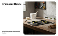7 Pieces Putty Set Ergonomic Bi-Color Handles Stainless Steel Set Storage Bag Included Spackle Tool Kit for Painters, Handymen