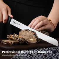 Serrated Bread Anti-Rust Bread Slicing Sturdy Stainless Steel Cake Cutting Tool for Chefs, Home Cooks, Restaurant