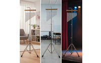 Hanging Instrument Stand Chrome-Finished Wind Chime Stand Adjustable Height Sturdy for Percussionists, Music Studio, Rehearsal
