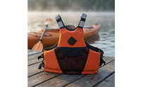 Adjustable Straps Kayak Fishing Vest Buckle Closure Kayak Life Vest Mesh Front Neoprene Life Jacket Sleeveless for Adults, Kayaking