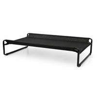 Raised Pet Bed Dog Cot with Mesh Supportive Furniture for Pets, Camping