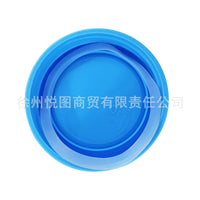 Mason Jar Lids with Straw Hole and Silicone Stopper, PP Plastic, 70mm