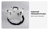 Hard Instrument Case with Foam Multipurpose Portable Drone Carrying Case Aluminum Tool Box Sturdy Duty Portable Tool Box