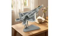 1:72 Scale F-22 Predator Model Display-Ready Fighter Jet Model with Stand Finished Pre-Colored for Collectors
