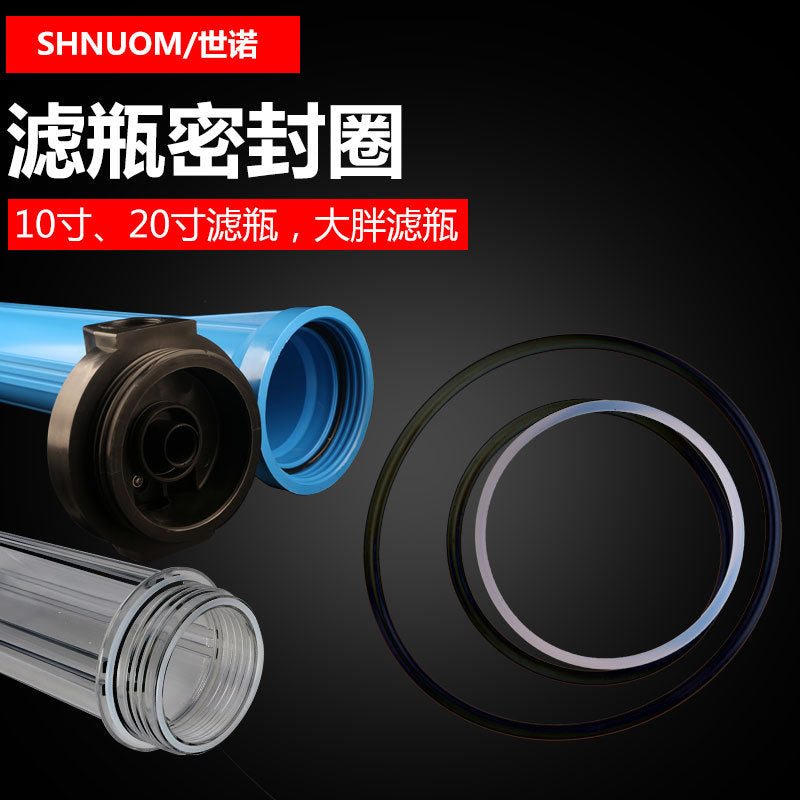 Water Purifier Filter Housing Silicone Gasket Seal Ring for 10-inch and 20-inch Big Blue Filter Bottles