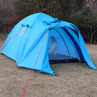 Inflatable 1-Bedroom 1-Living Room Camping Tent, Portable, Easy Setup, Double Layer Outdoor Shelter