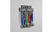 Easy Installation Long-Distance Race Medal Display Showcase Achievements Runner Medal Holder High Capacity Metal Awards Holder Sleek Design for Bedroom