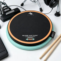 Drum Practice Mat Low-Noise Drum Pad with Mesh Surface High-Resilience Percussion for Drummers, Rehearsal