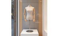 Dress Form Mannequin with Arms Articulated Mannequin Torso with Arms Freestanding Female Torso Display for Boutiques, Photo Studios