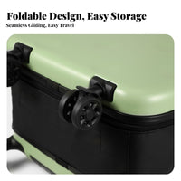 Space-Saving Foldable Suitcase Lightweight Foldable Travel Suitcase Wear-Resistant Wheels for Home Storage, Business Trips, Weekend Getaways