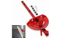 Brass Handle T-Track Fence M6 Screw Miter Gauge Fence Easy to Adjust Woodworking Angle Guide Mm and Inch Markings for Workshop