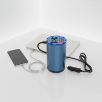 Multiple Safety Protections Car DC to AC and DC Converter Digital Voltage Display Cup Holder Power Converter for Road Trip, Camping