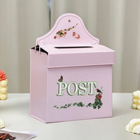 Decorative Mailbox with Keyed Lock Lockable Mailbox with Lock Compact Post Box Slim for Entryway
