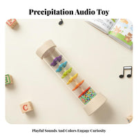 Colorful Design Rain Sound Tube Visually Stimulating Rainstick Shaker Easy to Play for Toddlers, Babies, Music Class, Classroom