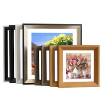 Square Picture Frame for Wall or Tabletop Display, Art Photo Matting, Handmade Gift Decor