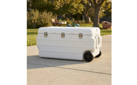 Insulated Container Leak-Resistant Insulated Container with Side Water Outlet Ice Chest for Vendors, Outdoor Events, Fishing