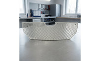 Front Grille Insert Electroplated Grille Frame with Mesh Long-Lasting