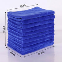 Cobalt Microfibre Cloth and Microfibre Towel, Super Absorbent Cloth for Car Washing and Glass, Quick Dry Towel for Interior Cleaning