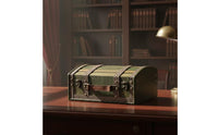 Wooden Storage Chest with Hinged Lid Portable Wooden Box with Handle Hand-Held Keepsake Box for Home Decor, Tabletop Display