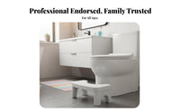 Two-Tier Step Stool Non-Slip Design Two-Level-Height Toilet Learning Stepper Easy to Clean Washroom Accessory for Children, Kids, Toilet, Sink