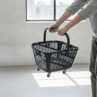 Rear Bike Basket Quick Release Rear Bike Basket Bike Crate Wheeled Plastic for Shoppers, Grocery Shopping
