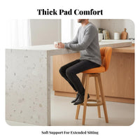 Modern Minimalist Design Upholstered Wooden Frame Chair Italian-Inspired design Upholstered Side Chair Light Luxury Feel Dining Seating Soft Padded Seat for Homeowners, Interior Decorators, Restaurant Owners, Kitchen, Living Room, Cafe