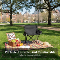 Folding Camping Chair Foldable Portable Picnic Chair Compact Folding Camping Stool for Campers, Gardeners, Hiking, Backyard, Gardening