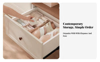 Adjustable Dividers Underwear Divider Box Space Saving Multi-Compartment Organizer foldable Household Storage Stackable Design for Adults, householders, Parents, Drawer, Bedroom, Chest of drawers