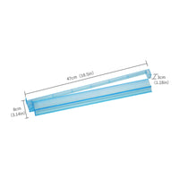 Transparent 18-Inch Mahjong Rack Translucent Dual-Purpose Mahjong Rack Plastic Board Game Accessory Rectangular