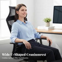 Ergonomic Recliner with Footrest 160-Degree Recline Reclining Task Chair with Leg Rest Highspine Pivoting Seat for Managers, Resting, Working