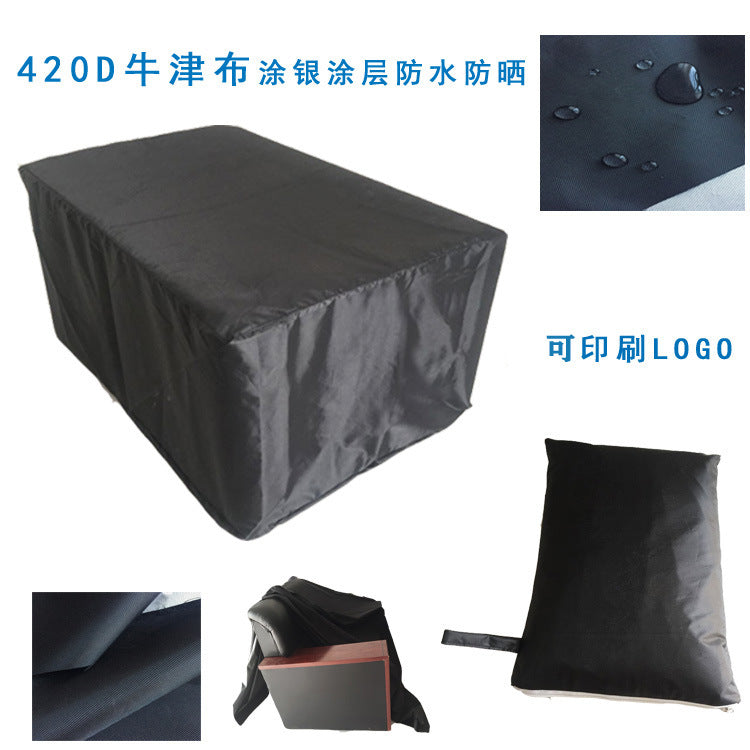 420D Oxford Cloth Outdoor Garden Furniture Cover Waterproof UV-Resistant Dustproof for Tables and Chairs