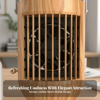 Desktop Air Chiller 400ml Water Tank Humidifier Cooling Fan 3 Speeds Portable Misting Fan for Office, Bedroom, Dorm Room