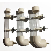 Automatic Bird Water Feeder for Parrots and Small Birds, No-Drip Water Dispenser with Food Trough