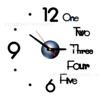 3D DIY Luminous Wall Clock Silent Quartz Movement Acrylic Home Decor