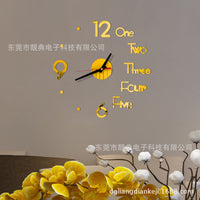 3D DIY Luminous Wall Clock Silent Quartz Movement Acrylic Home Decor