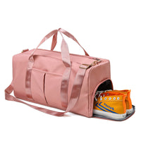 Travel Sports Gym Bag with Wet and Dry Compartments, Large Capacity Yoga Fitness Duffel