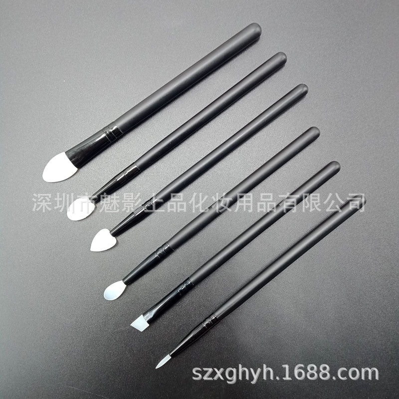6-Piece Silicone Eyeshadow Brush Set for Eye Makeup