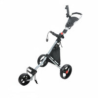 3 Wheel Golf Push Cart Portable 3 Wheel Golf Trolley Sturdy Frame Athletic Gear for Golfers