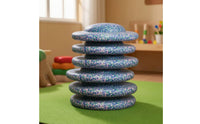 Balance Board with Textured Surface Non-Slip Curved Rocking Board Low-Profile Long-Lasting for Children, Home Gym, Playroom