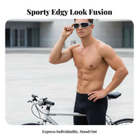 Edgy Eyewear Gender-Neutral Design Enveloping Edgy Sunglasses Futuristic Guard Sunglasses Protection Futuristic Eyewear
