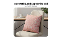 Ethnic Print Pillowcase Gentle Feel Bohemian Square Pillow Cover Retro Pattern Pillow Cover Case Hidden Fastener for Motorists