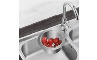 Perforated Swan Sink Strainer Basket Space-Saving Swan Drain Basket Compact Hanging Sink Colander Long-Lasting