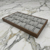 Watch Display Box Lumber Watch Storage Slender Container-Profile for Tabletop, Dresser