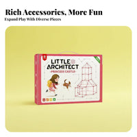 Educational Castle Construction Toy Easy to Build DIY Play Structure Safe & Long-Lasting for Preschoolers, Playroom