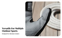 Long Finger Sailing Gloves Wear-Resistant Full Finger Climbing Gloves Sturdy Guarding Gear for Rock Climbers, Sailors