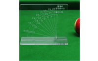 Printed Markings Billiards Angle Stand Transparent Angle Guide Board Acrylic Cue Target Practice Aid Tabletop