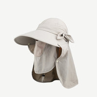 Women's Summer Outdoor Sun Hat with Detachable Wide Brim UV Protection Face Mask and Neck Flap
