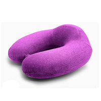 Travel Neck Pillow U-Shaped Memory Foam Neck Support Cushion for Airplane Car Office