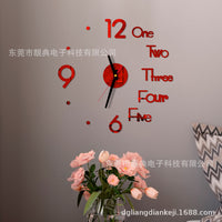 3D DIY Luminous Wall Clock Silent Quartz Movement Acrylic Home Decor